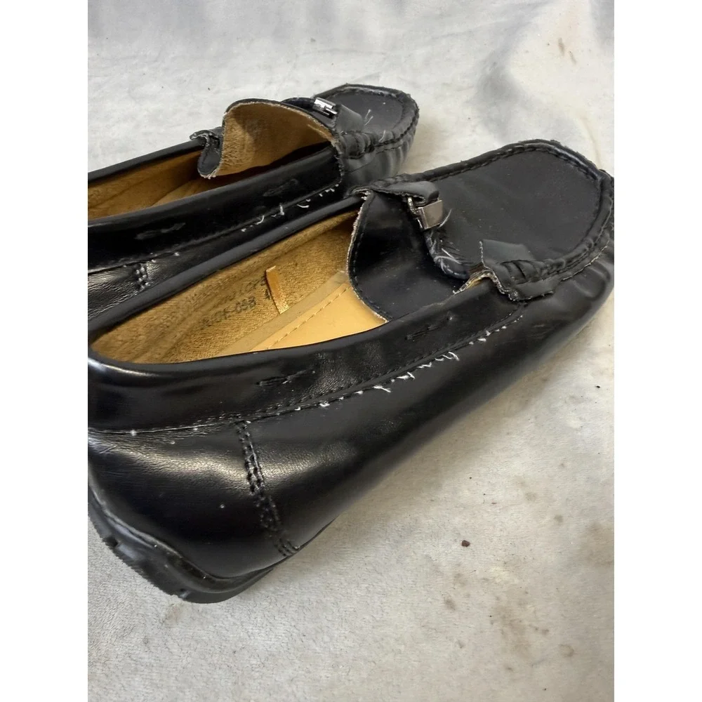 Mario Lopez Shoes‎ Boys Size 4 Black Loafer Dress Slip On Synthetic JUDE-055